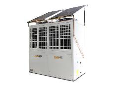 光伏热泵采暖+空气能采暖机组 光伏板+热泵采暖 更高能效