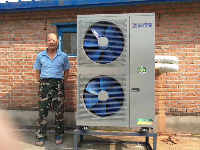 聚阳煤改电空气能用户安装案例
