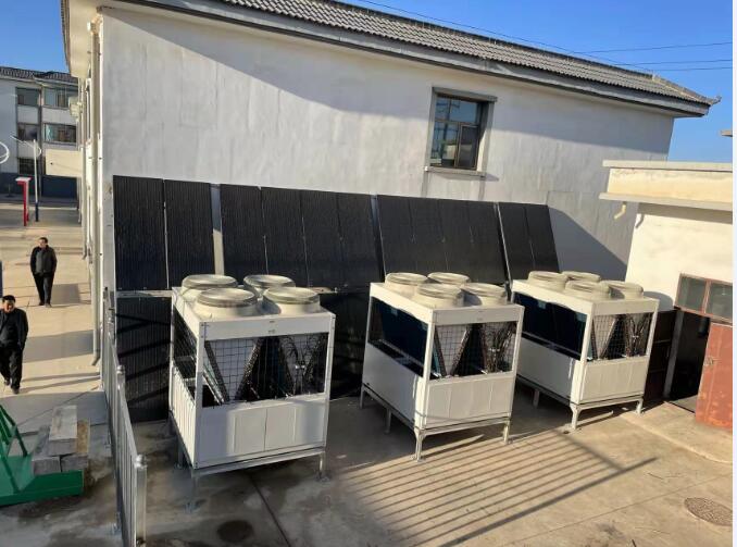 甘肃省某电管理局第五水管所3200平方光伏热泵采暖