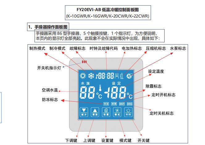 3P-60P低环境温度空气源热泵（冷水）机组使用说明书 聚阳低温定频机组说明书